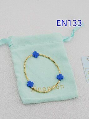 Enewton Gold Bead Cross Bracelet